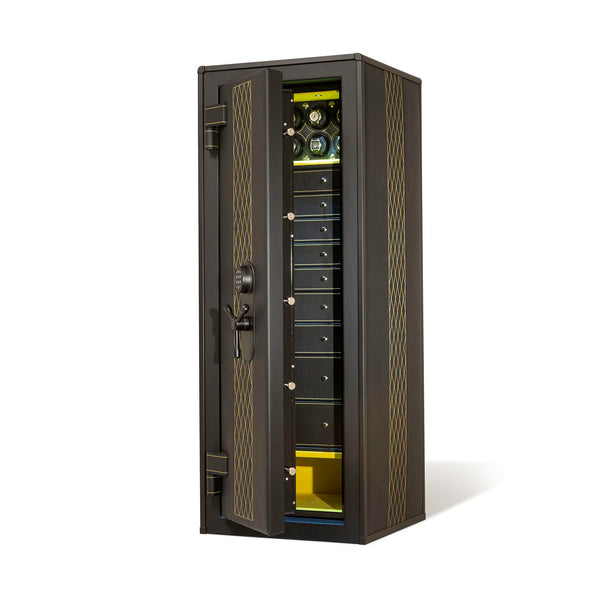 Watch Safe - Leather Wrapped Man Safe 6018