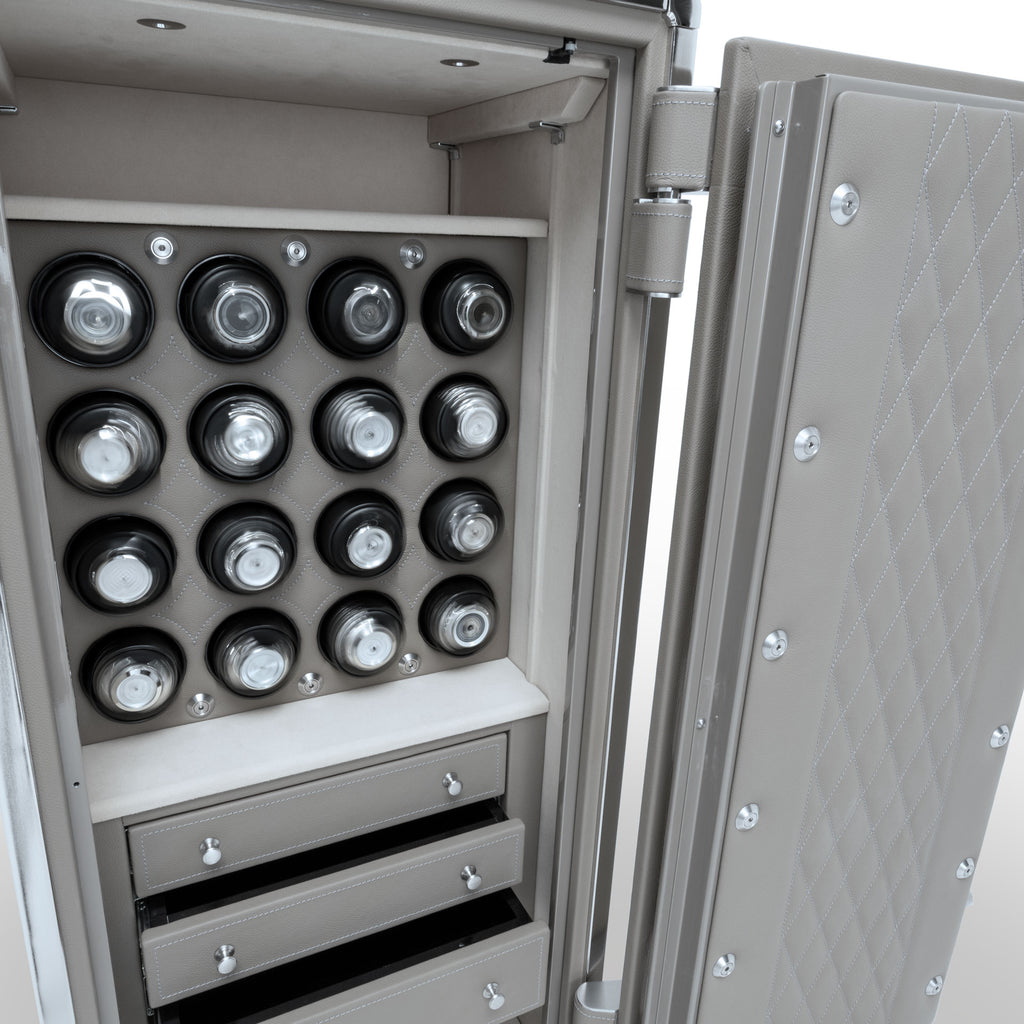 Watch Safe - Leather Wrapped Man Safe 4018