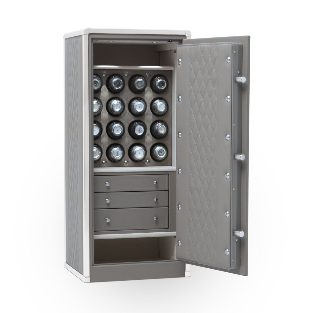 Watch Safe - Leather Wrapped Man Safe 4018