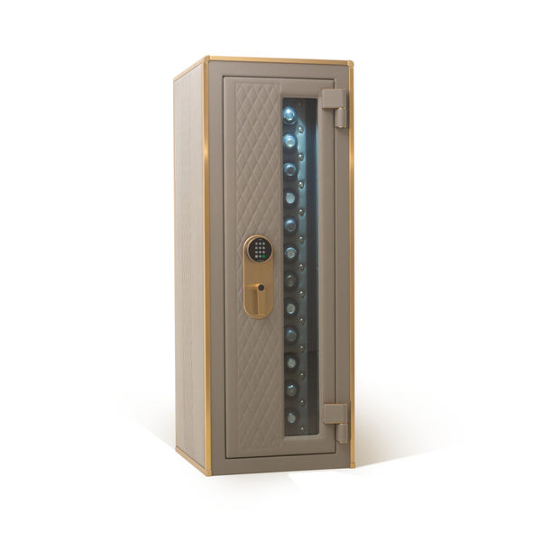 Watch Window Safe - Man Safe 6018 Leather Wrapped