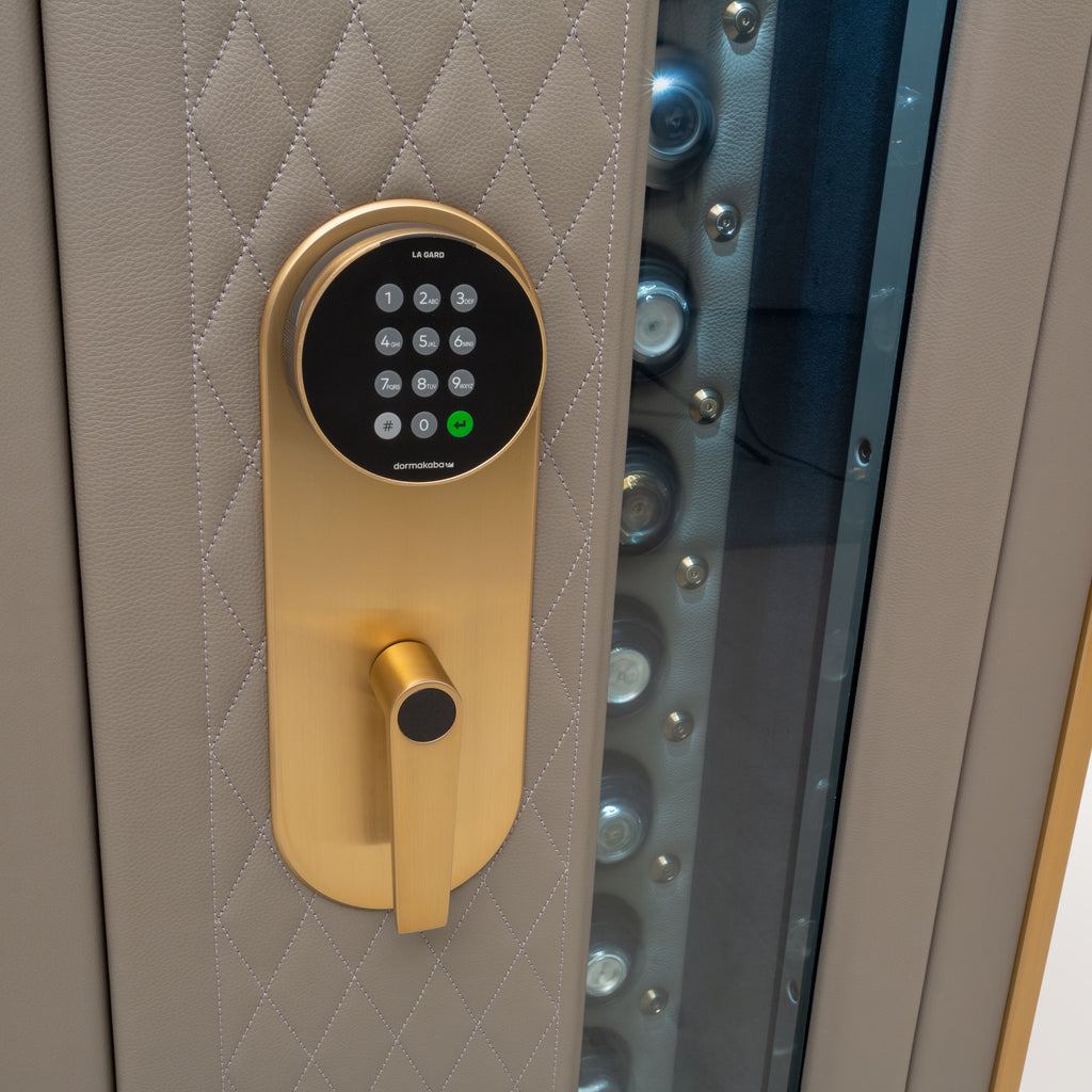 Watch Window Safe - Man Safe 6018 Leather Wrapped